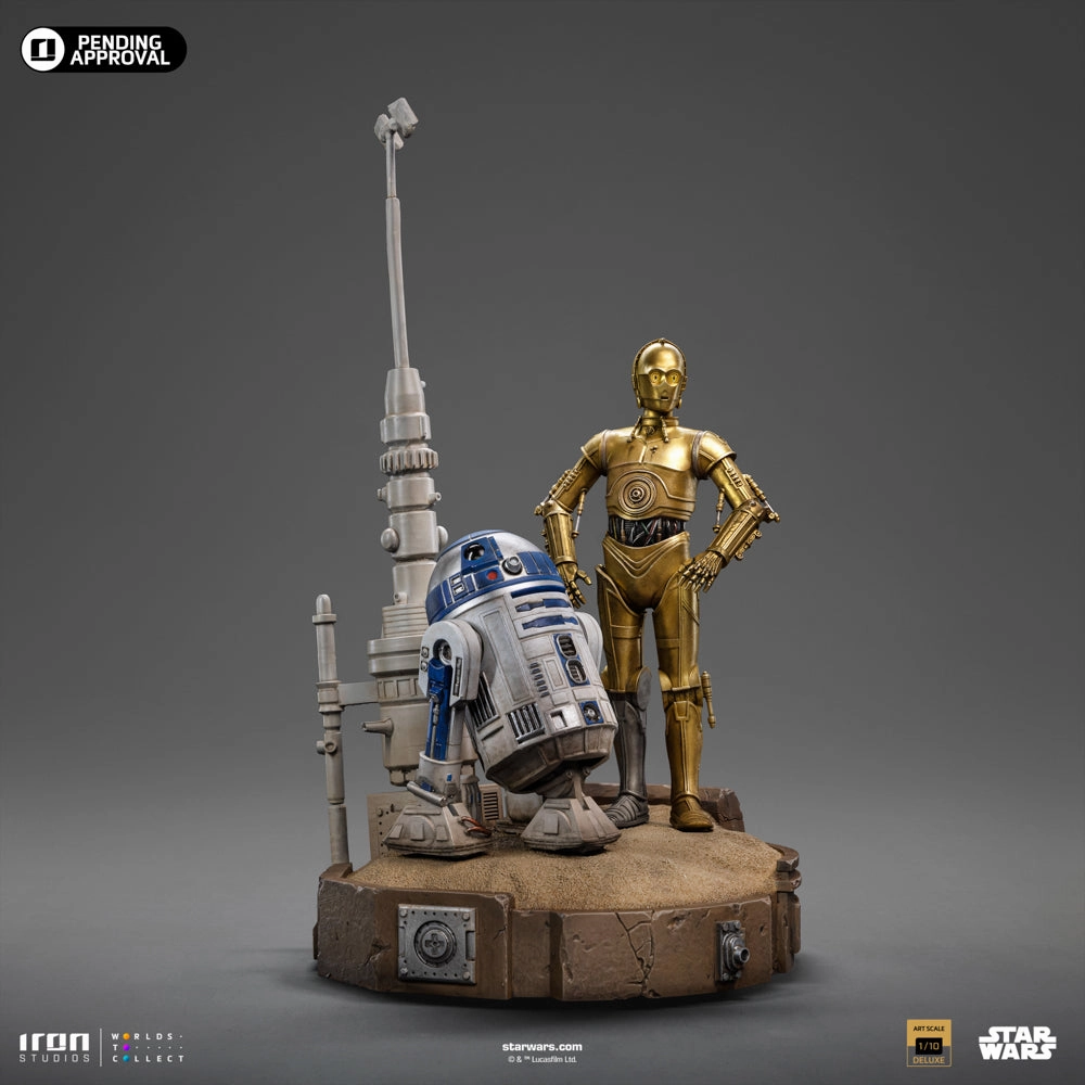 C-3PO and R2-D2 Deluxe Art Scale 1/10 Famous Scientist Crypto Art