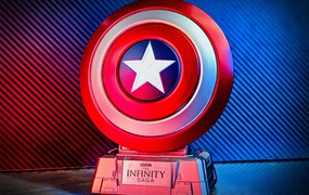 Year Round Captain America Pressure-Relief Shield w/ Bluetooth Speaker