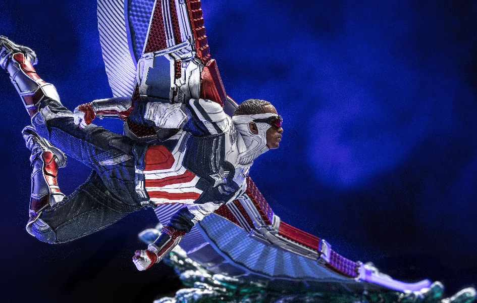 Captain America Sam Wilson Deluxe BDS Art Scale 1/10 Office Accent Chase Variant