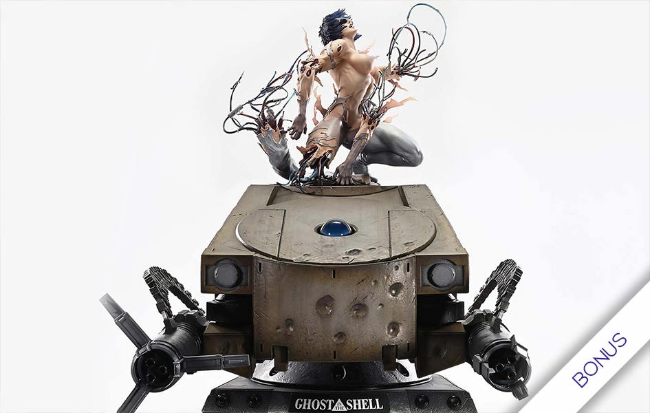 Ghost in the Shell - Motoko Kusanagi vs. Arachnida (Bonus) 1/4 Scale Statue Collectors Toy Detailed Replica