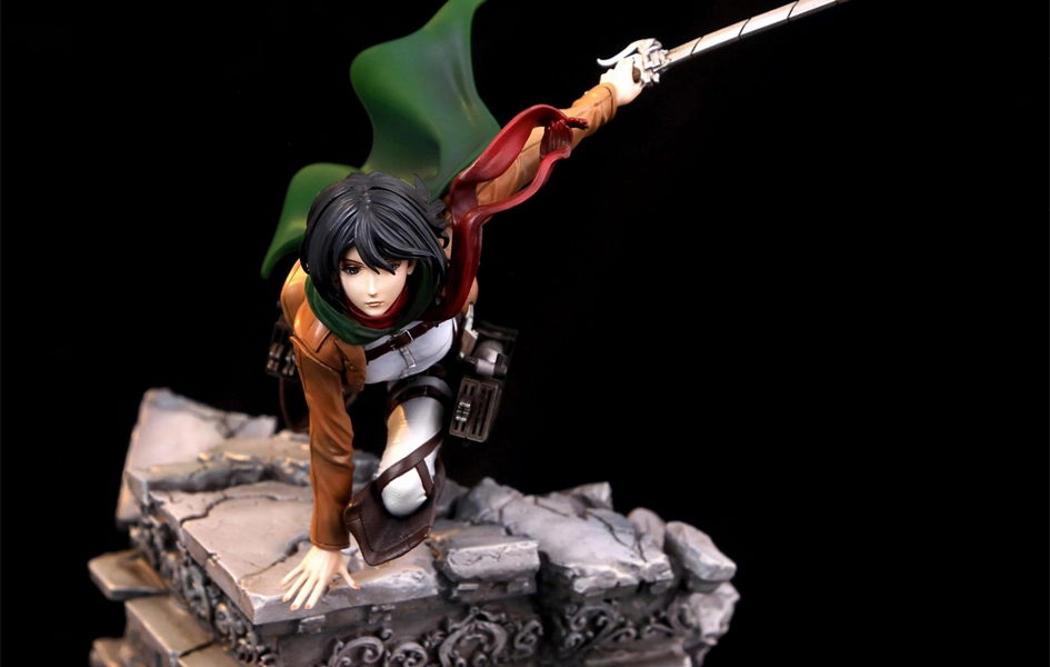 Attack On Titan - Mikasa Ackerman 1/10 Scale Diorama Articulated Model
