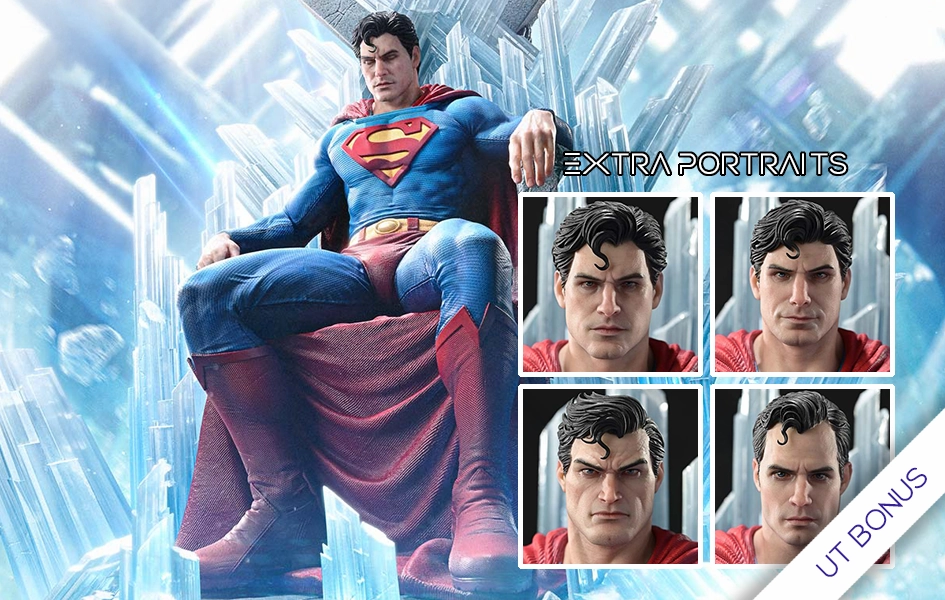 Desert Creature Superman Fortress of Solitude on Throne (Ultimate Bonus) 1/4 Scale Statue