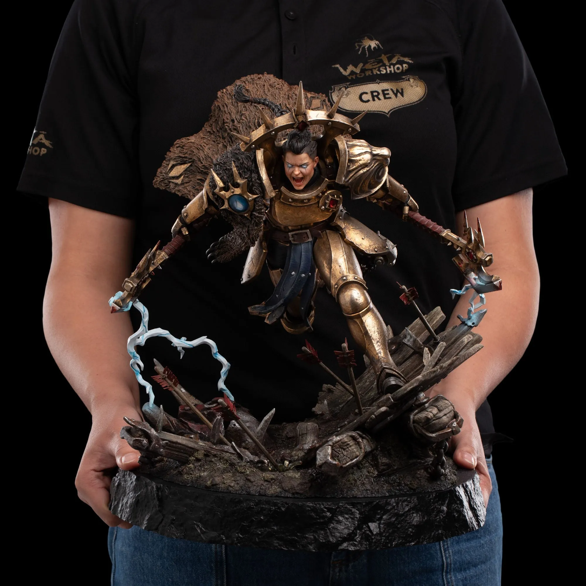 African Art Kids Room Warhammer Age of Sigmar - Neave Blacktalon the God-King??s Assassin 1/6 Scale Statue