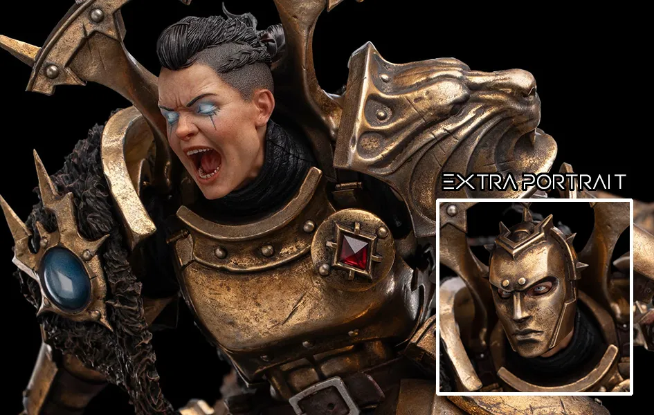 Warhammer Age of Sigmar - Neave Blacktalon the God-King??s Assassin 1/6 Scale Statue Digital Art TV Series