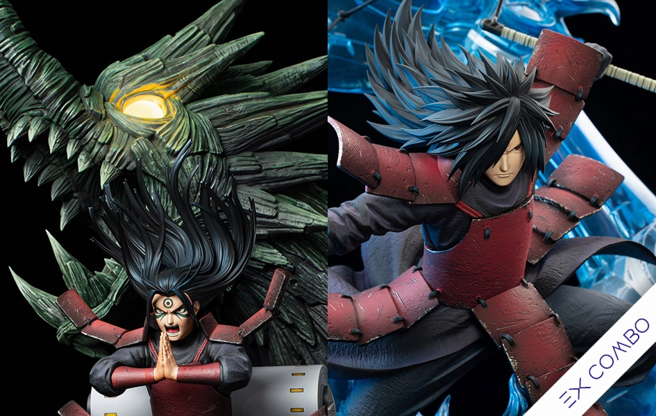 Uchiha Madara & Senju Hashirama (Exclusive Combo) Essence Series 1/6 Scale Statue Set Super Deformed Sound Effect
