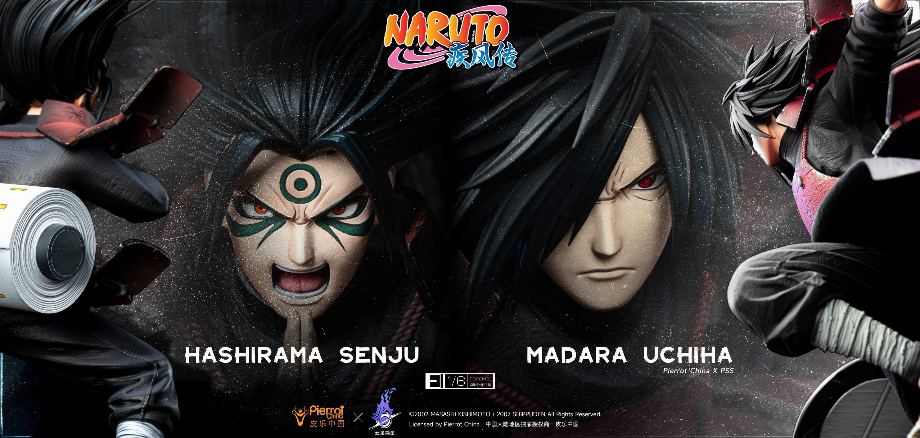 Uchiha Madara & Senju Hashirama (Exclusive Combo) Essence Series 1/6 Scale Statue Set Silicone Model Narrative Display