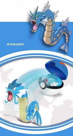 Collector's Set Aerodynamic Model PokemonGo Gyarados Pokeball