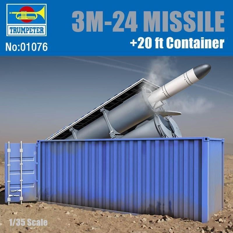 Player Respect 1:35 3M24 Club-k in 20-feet variant Kh-35UE Assembly Kit