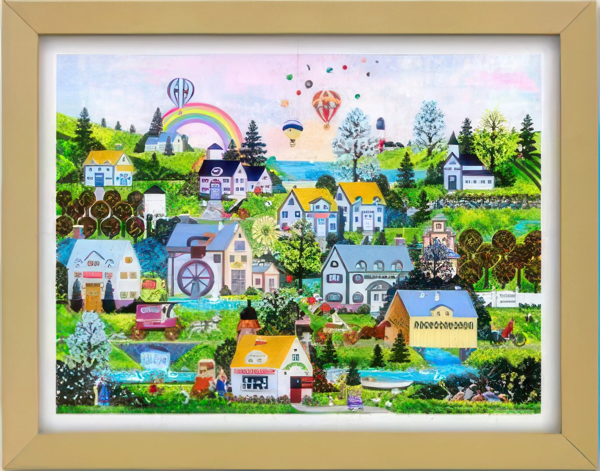 Fabric Toy Pintoo W1066??Showpiece Frame for 1200 (Oak) (for 58.8 x 44.6 cm)??Puzzle Frame