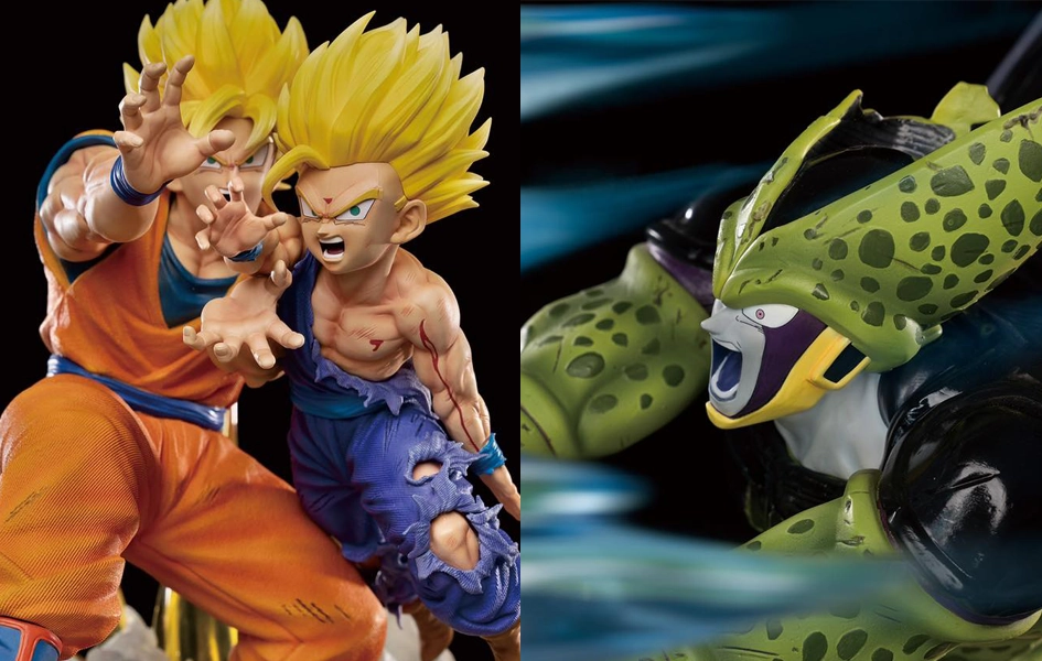 Therapeutic Hobby Forest Creature Gohan vs Cell 1/6 Scale Statue