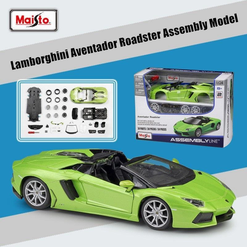 Strategic Planning Mystery Solving 1:24 Lamborghini Aventador Roadster Alloy Assembly Model