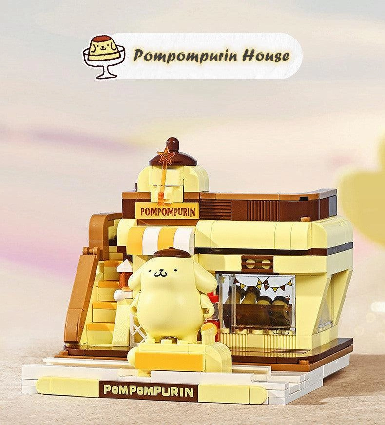 Kuppy Pompompurin Pudding House Building Blocks Set Cross Generation Racial Diversity