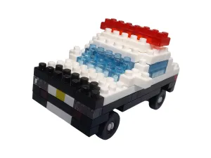 Daiso PB0004??Police Car??101 Pieces Mini Block Geometry Set