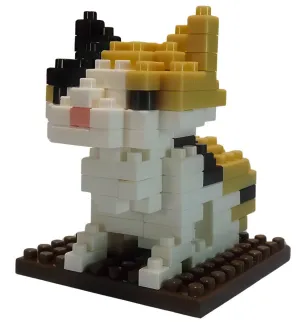 Light Show Glow In Dark Daiso PB0015??Calico Cat??95 Pieces Mini Block