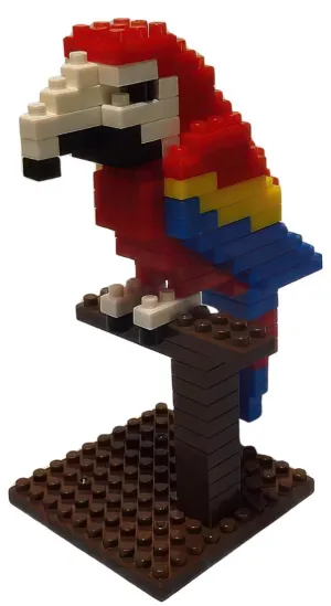 Multiple Ending Daiso PB0016??Macaw??105 Pieces Mini Block