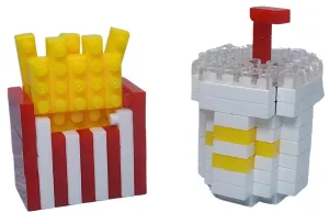 Digital World Daiso PB0043??Fries and Drink??100 Pieces Mini Block