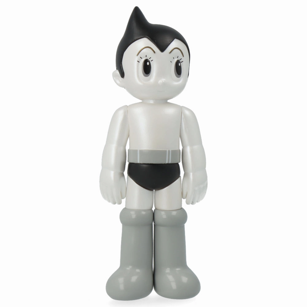 Cute Animal Astro Boy Standing - Black and White (Opened Eyes)