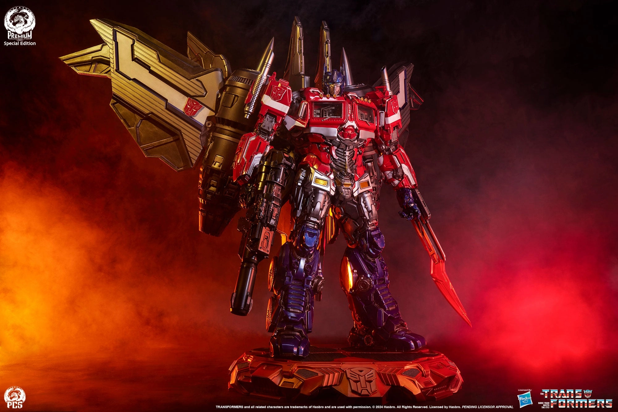 Optimus Prime (Jet Convoy Edition) Museum Scale Statue Geological Sample Event Souvenir