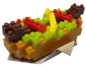 Daiso PB0044??Hot Dog??74 Pieces Mini Block Secret Agent