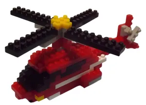 Right Protect Ski Equipment Daiso PB0036??Helicopter??112 Pieces Mini Block