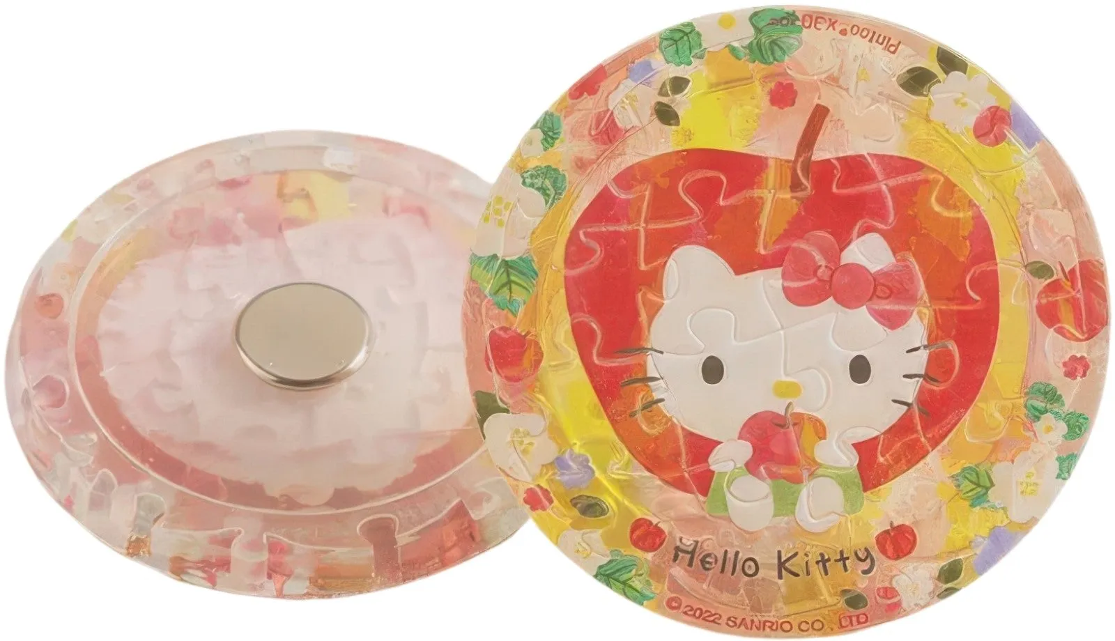 Public Speaking Pintoo D1367??Hello Kitty - Colorful Fruit Juice - Apple Kitty??16 Pieces Magnet Puzzle