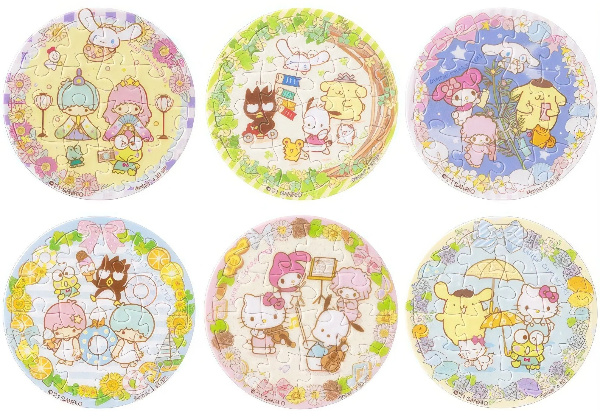 Morality Meter Pintoo D1200??Sanrio - Wreath of Memories??16 Multipack 6 Magnet Puzzle