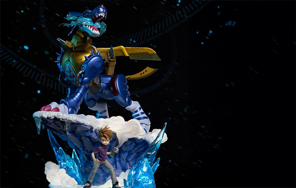 Collectors Piece Digimon Adventure - Ishida Yamato & Metal Garurumon Statue