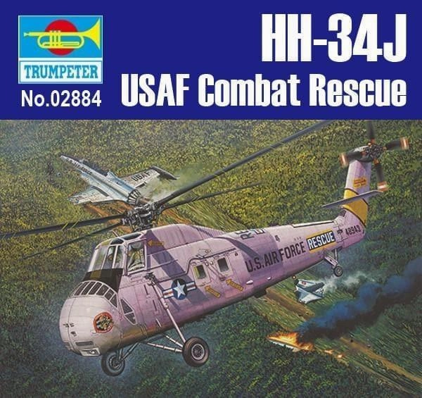 Secret Discovery 1:48 HH-34J USAF Combat Rescue Rotorcraft Assembly Kit