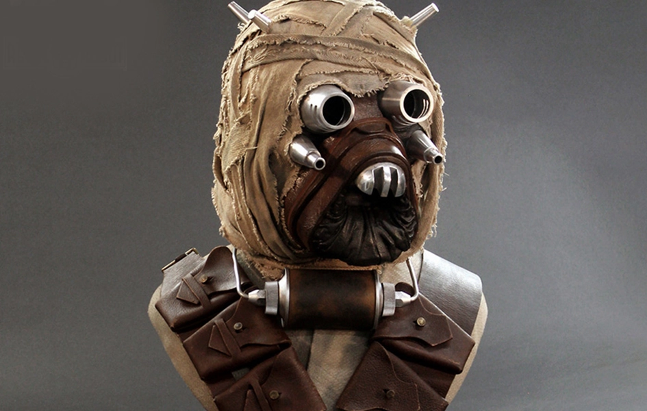 Tusken Raider (Signature Edition) Life-Size Prop Replica Bust African Art Paper Model