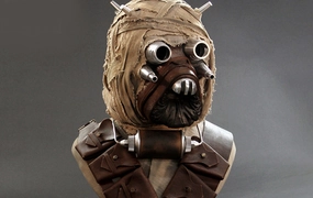 Tusken Raider (Signature Edition) Life-Size Prop Replica Bust African Art Paper Model