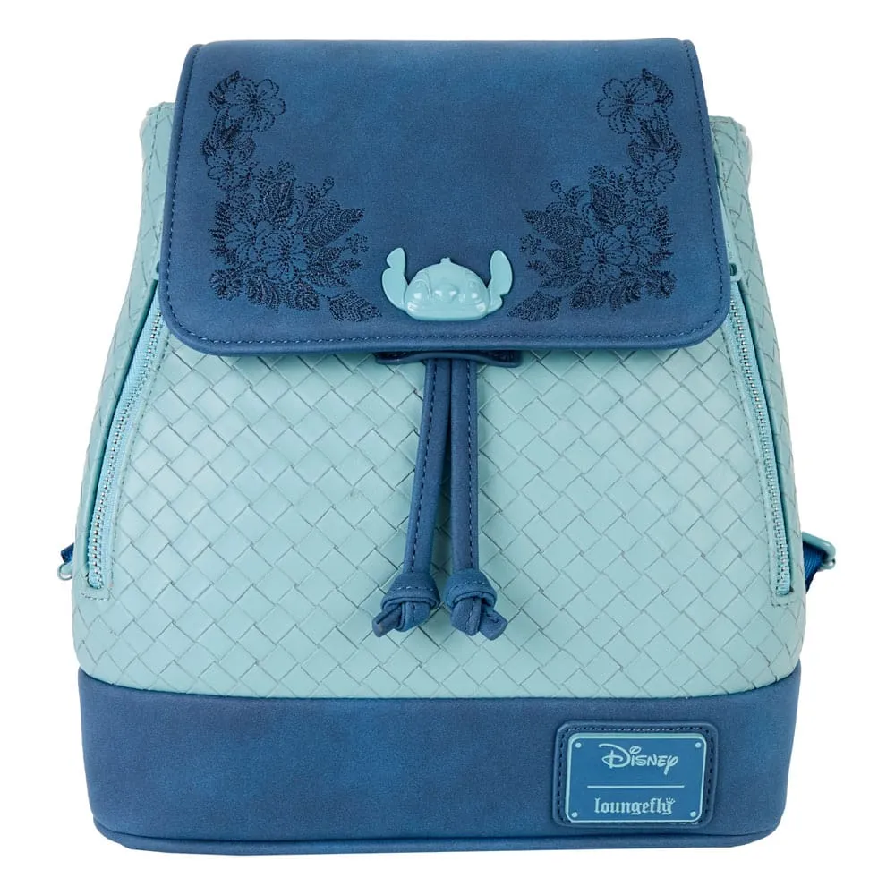 Disney by Loungefly Mini Ryggs?ck Stitch Broderad Casual Fashion Bag Everyday Action