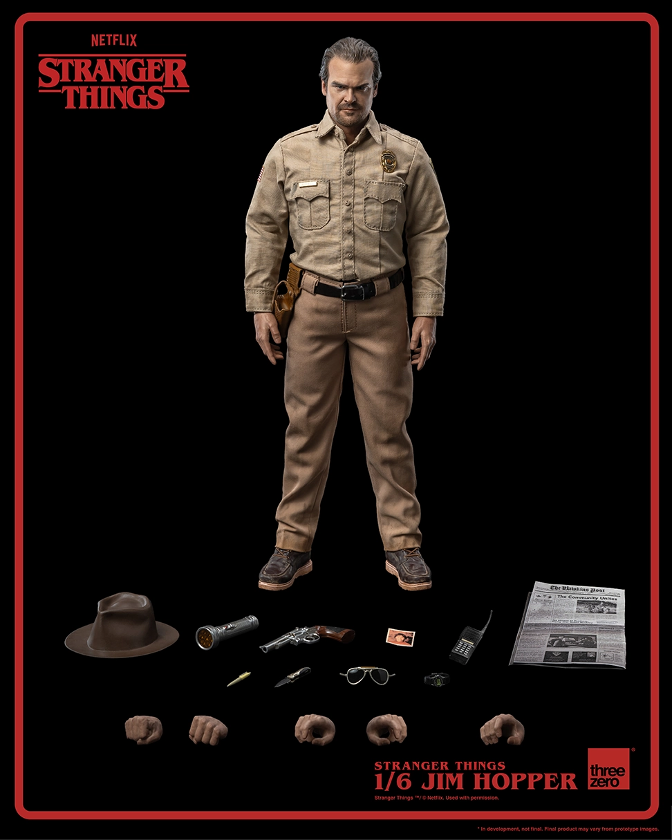 Beginner Friendly Limited Replica Stranger Things - Jim Hopper 1/6 Scale Figure