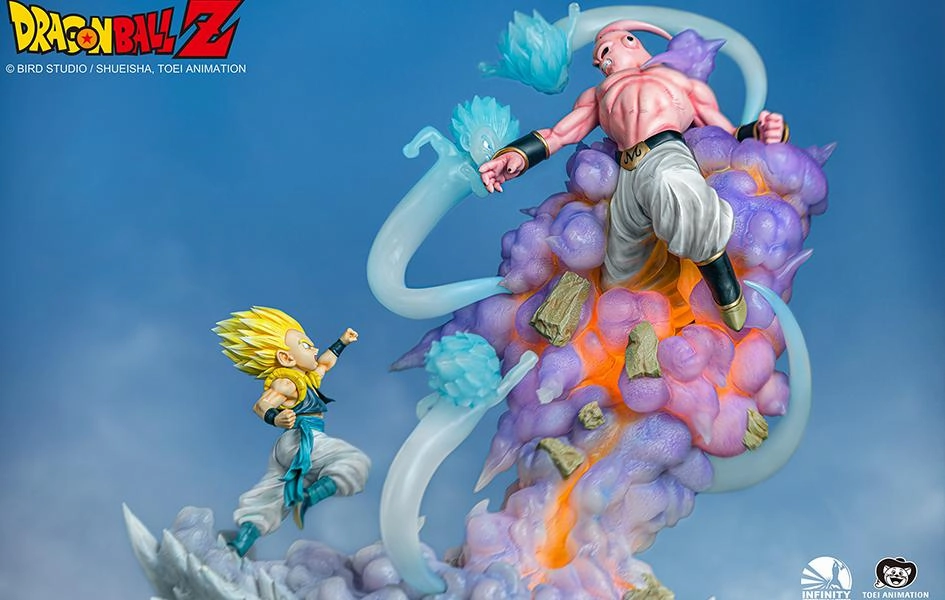 Electronic Toy Dragon Ball Z Gotenks vs Majin Buu 1/6 Statue