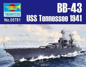 1:700 USS Tennessee BB-43 1941 Warship Assembly Kit Ultra Settings