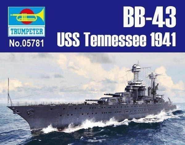 1:700 USS Tennessee BB-43 1941 Warship Assembly Kit Ultra Settings