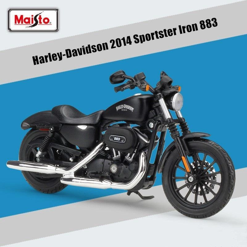 Haptic feedback Seasonal Skin 1:12 Harley Davidson 2014 Sportster Iron 883 Alloy Model Car