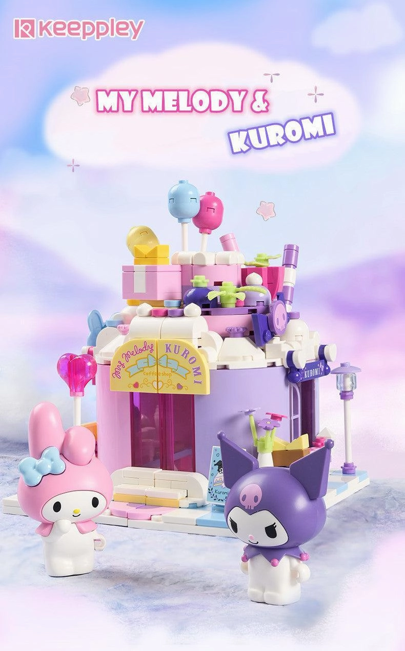 Zero Gravity Kuppy My Melody & Kuromi Dual House Building Blocks Set