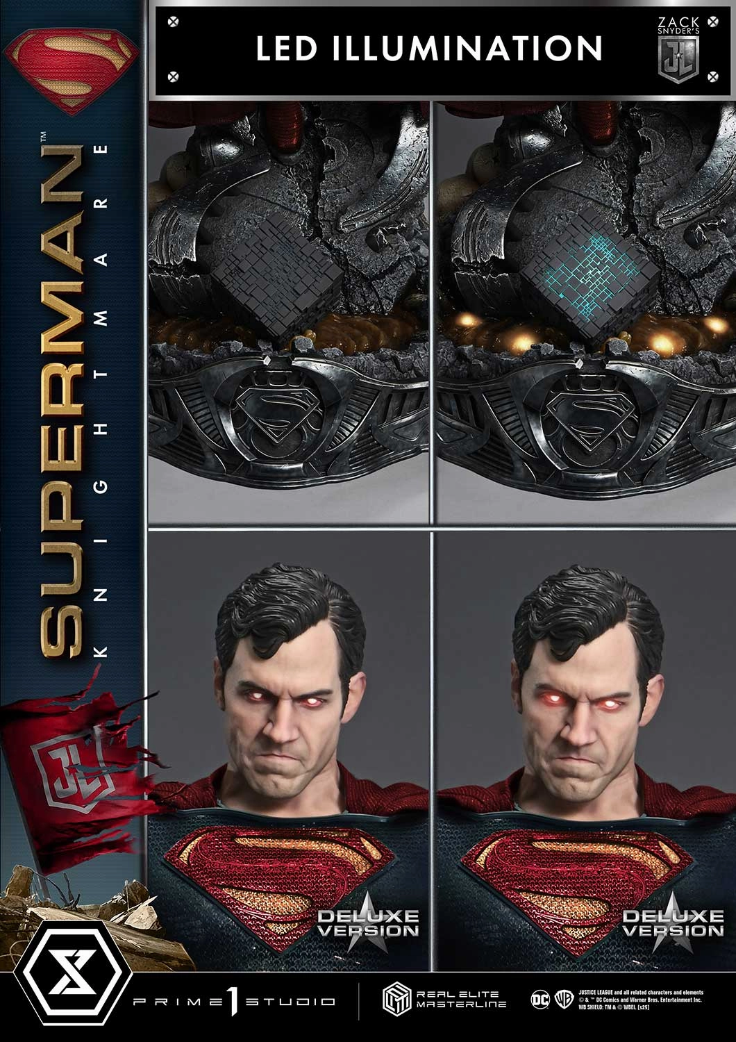 Justice League - Superman (Knightmare Deluxe) 1/3 Scale Statue Acrylic Stand Comic Adaptation