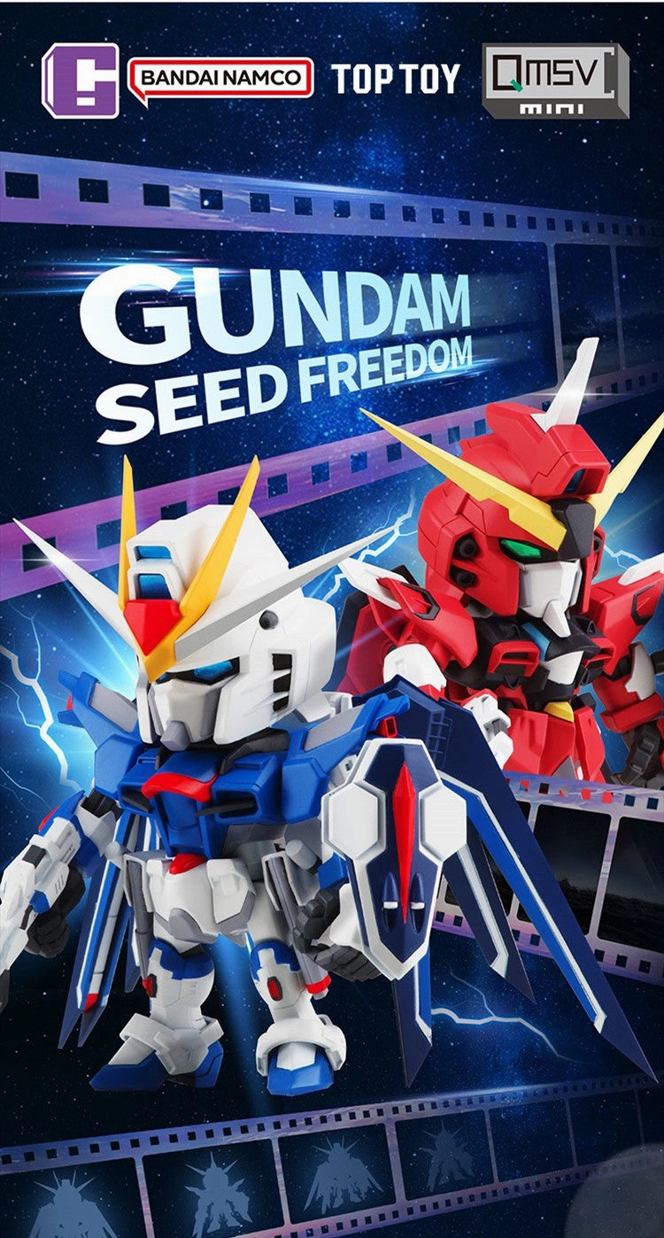 QMSV Seed Freedom Gundam Movie Edition Mini Figure Zombie Survival Emotional Performance