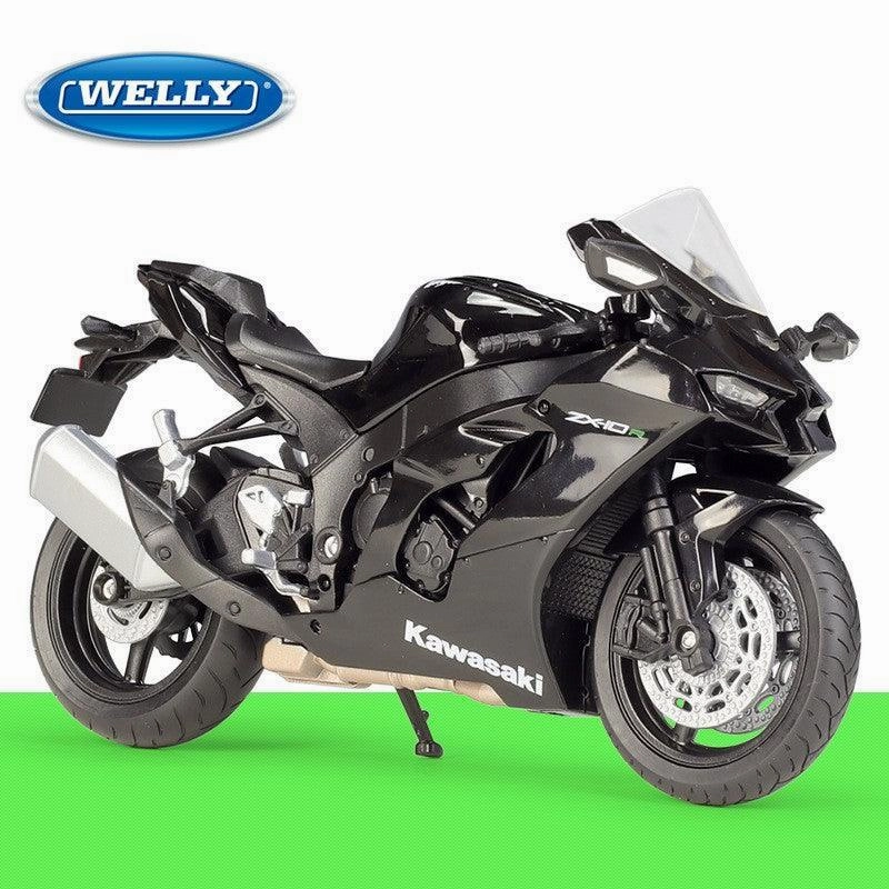1:12 Kawasaki Ninja ZX-10R Motorcycle Alloy Model Car Enchanting Table Disciple Tier
