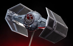 Tropical theme Darth Vaders Tie Fighter Statue by Force Laboratory