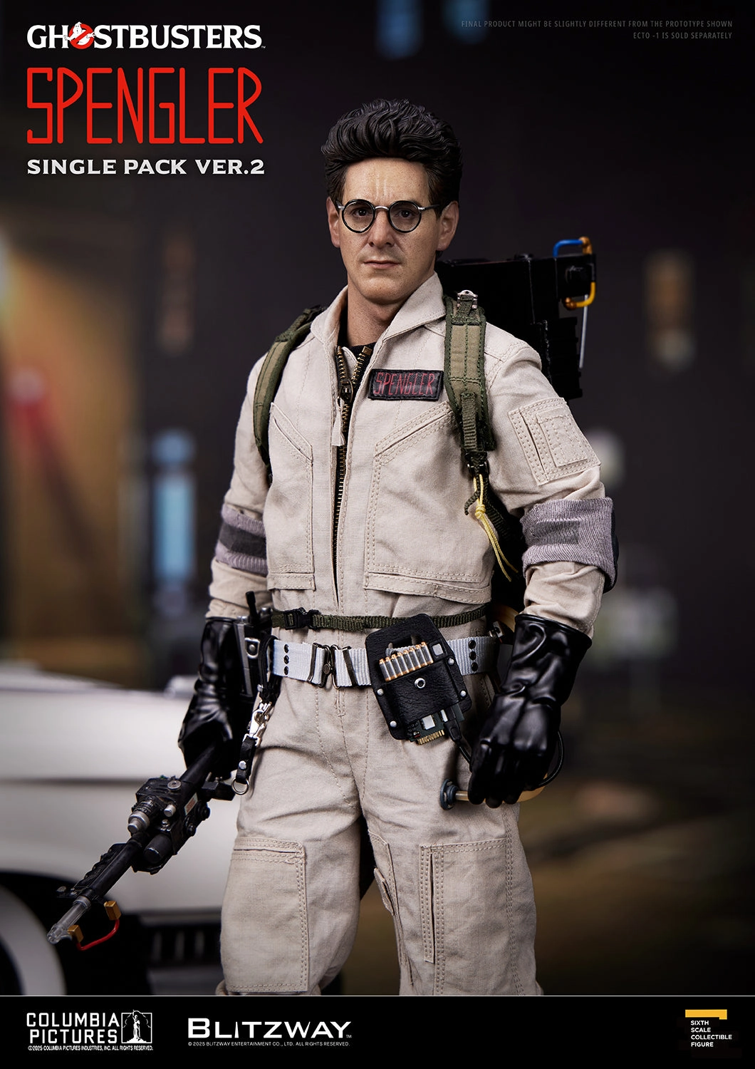 Ghostbusters - Dr. Egon Spengler (Single Pack ver. 2) 1/6 Scale Figure Cultural Heritage Gaming Model