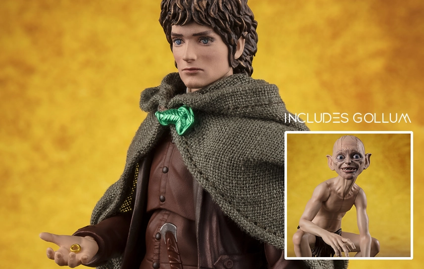 LOTR: The Fellowship of the Ring - Frodo Baggins & Gollum S.H. Figuarts Figure Themed Background PVC Hero