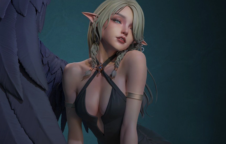 Fallen Angel Series - Chessia 001 1/4 Scale Statue Modern Icon