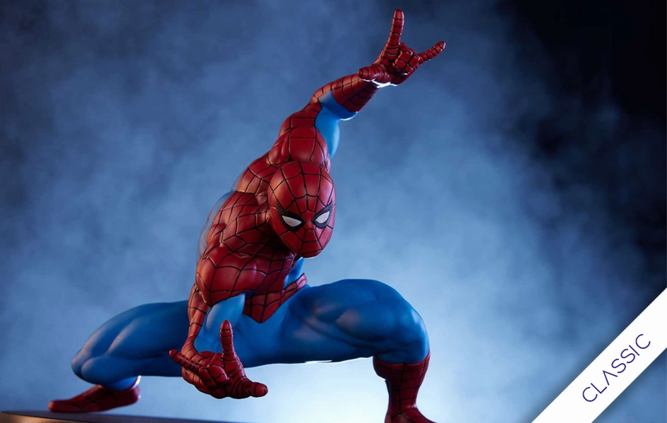 Marvel Gamerverse - Spider-Man Classic 1/10 Scale Statue Wood Carving