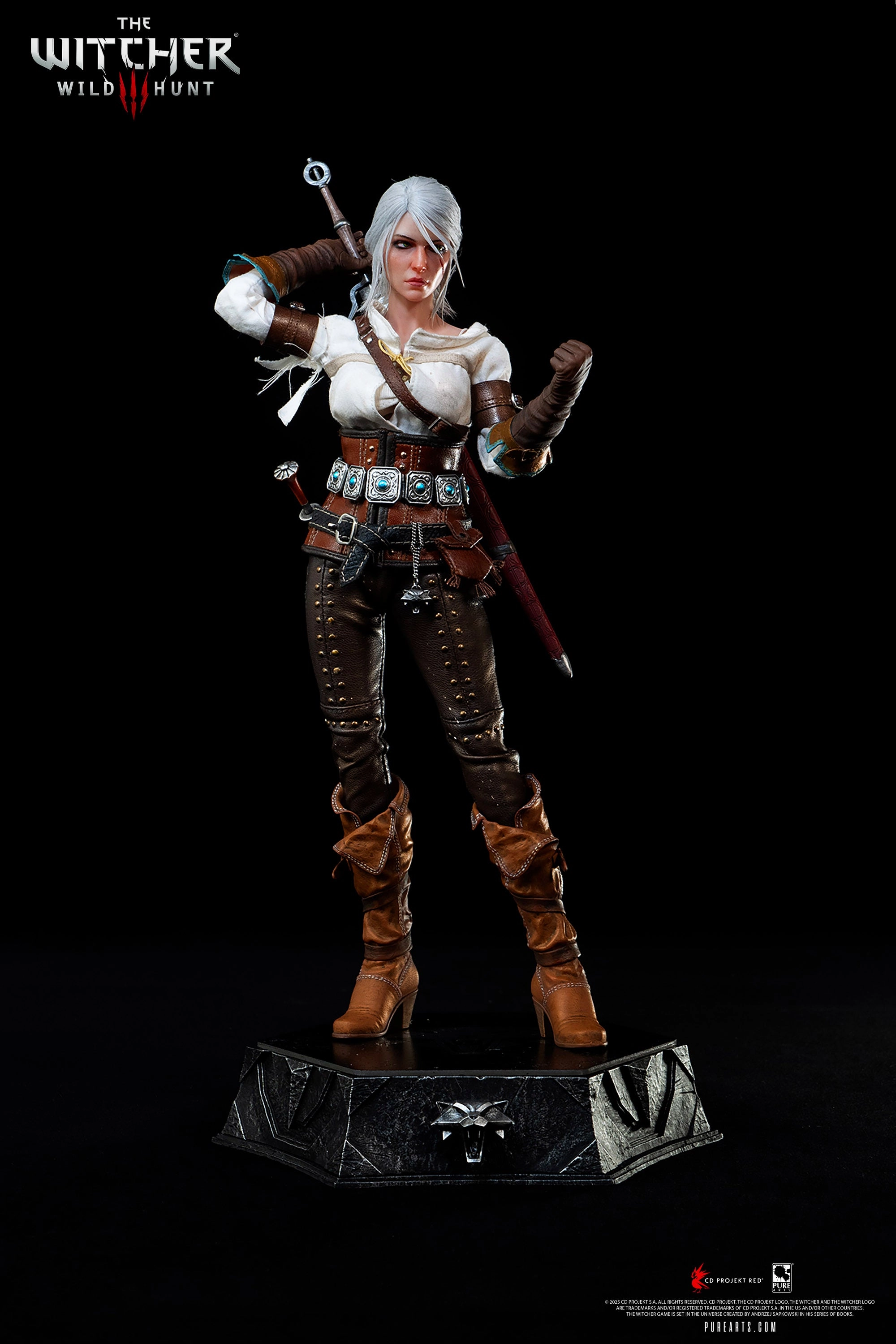Paper Model Cat Figurine The Witcher 3: Wild Hunt - Ciri of Cintra 1/6 Scale Figure