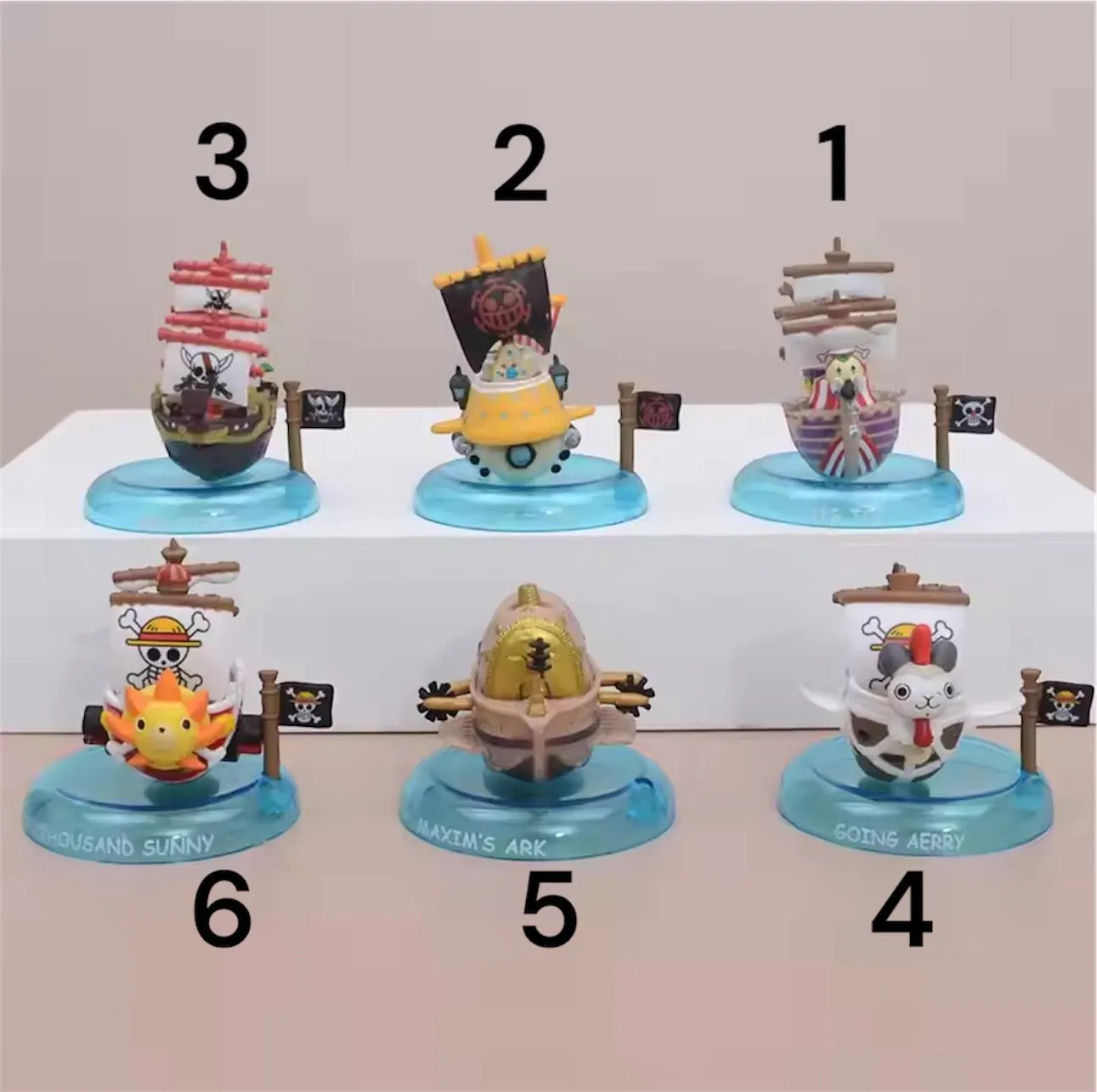Figurine Bateau one piece Art Sculpture Polymer Clay