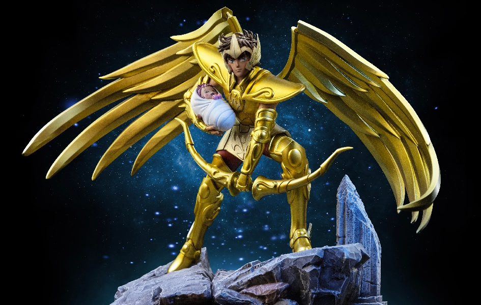 High End Display Hero Saint Seiya - Sagittarius Aiolos Art Scale 1/10