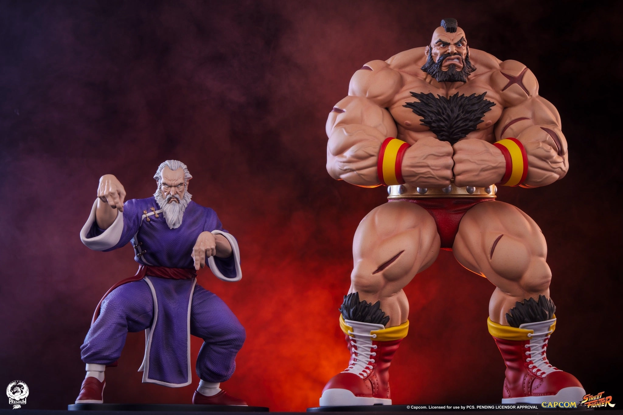 Zangief and Gen 1/10 Scale Statue Set Action Replica