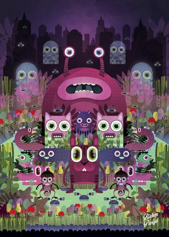 Monsters City Vintage Toy Man Cave